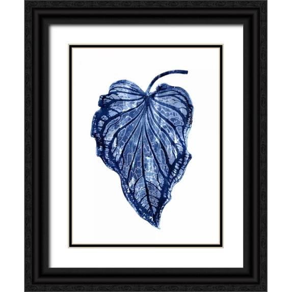 Miller, Melonie 12x14 Black Ornate Wood Framed with Double Matting Museum Art Print Titled - Indigo Palm III