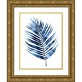 thumbnail image 1 of Miller, Melonie 15x18 Gold Ornate Wood Framed with Double Matting Museum Art Print Titled - Indigo Palm I, 1 of 4