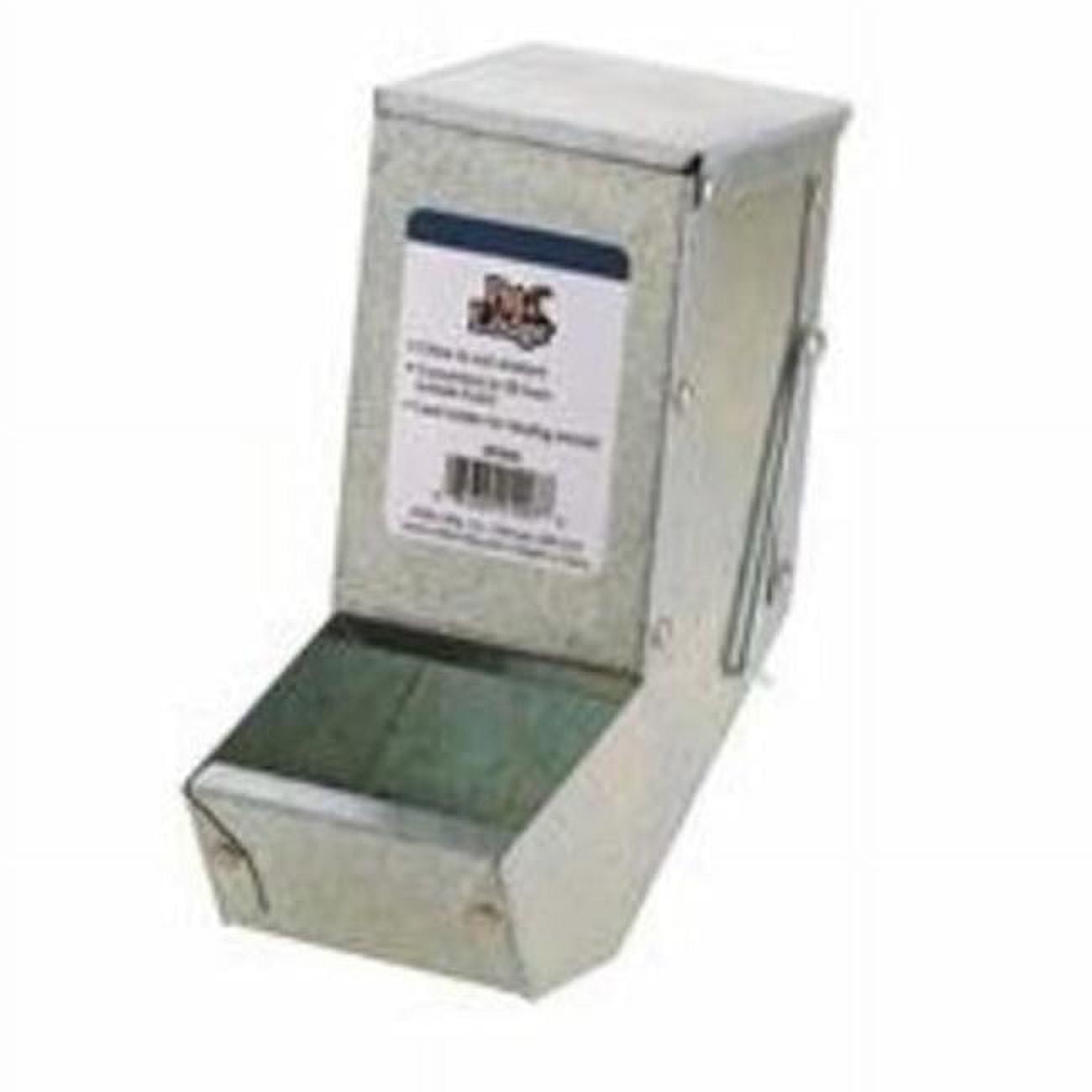 Galvanized Steel Automatic Small Animal Feeder with Lid