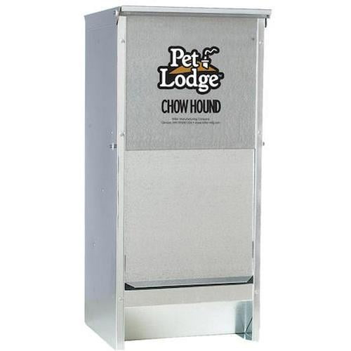 Pet Lodge Galvanized Steel Automatic Dog Feeder, 25 lb Capacity