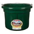 thumbnail image 1 of Miller Mfg Co Inc Flat Back Plastic Bucket- Green 8 Quart - P8FBGREEN, 1 of 2