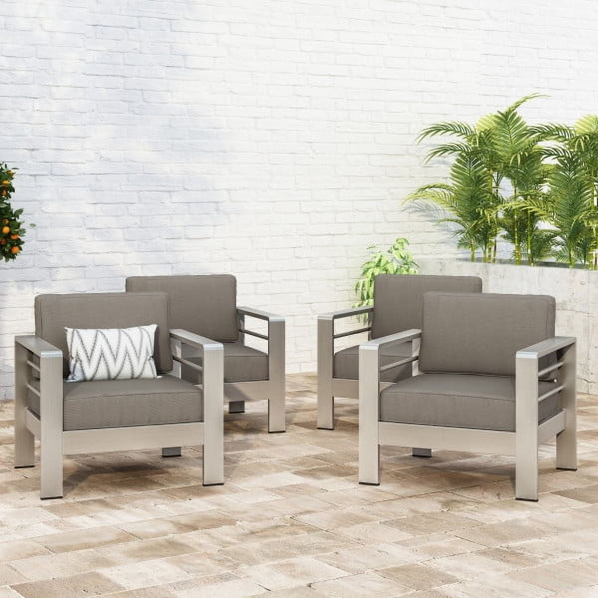 Outdoor club chairs set of 4 discount