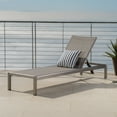 thumbnail image 1 of Miller Outdoor Mesh Chaise Lounge, Gray, 1 of 8