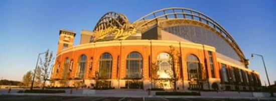 Miller Park Milwaukee WI Canvas Art - Panoramic Images (33 x 12)