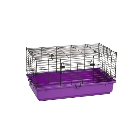 Pet Lodge® Plastic Bottom Rabbit Cage | Easy to Clean Pull Out Floor | Indoor Small Animal Cage | Stackable | Medium