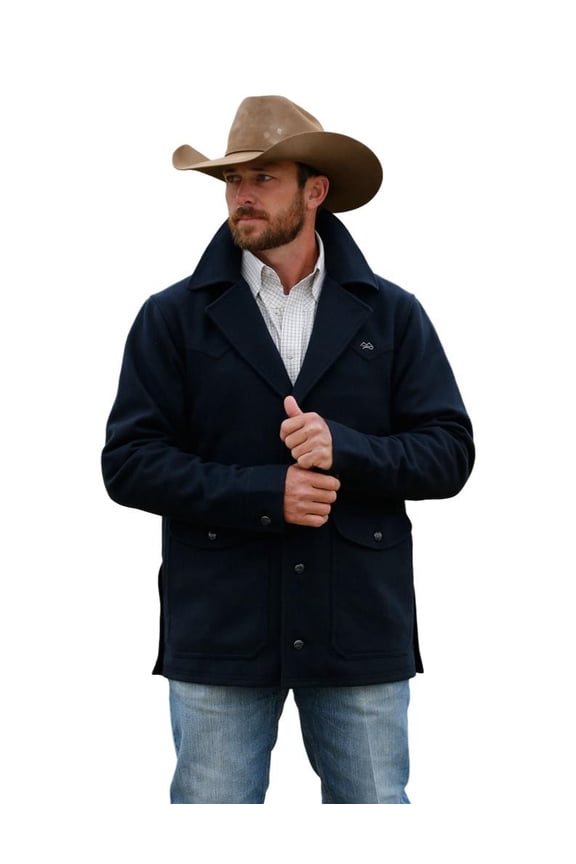 By Cinch Men's Navy Wool Ranch Jacket DWJ2008003