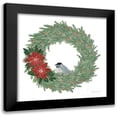 thumbnail image 1 of Miller, Sara Zieve 15x15 Black Modern Framed Museum Art Print Titled - Woodland Wreath No Words II, 1 of 5