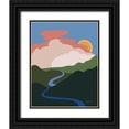 thumbnail image 1 of Miller, Sara Zieve 15x18 Black Ornate Wood Framed with Double Matting Museum Art Print Titled - Hills and Valleys I, 1 of 4