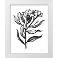 thumbnail image 1 of Miller, Sara Zieve 15x18 White Modern Wood Framed Museum Art Print Titled - Ink Flower I, 1 of 4