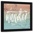 thumbnail image 1 of Sara Zieve Miller 20x20 Black Modern Wood Framed Wall Art Titled - World Traveler I Neutral, 1 of 6