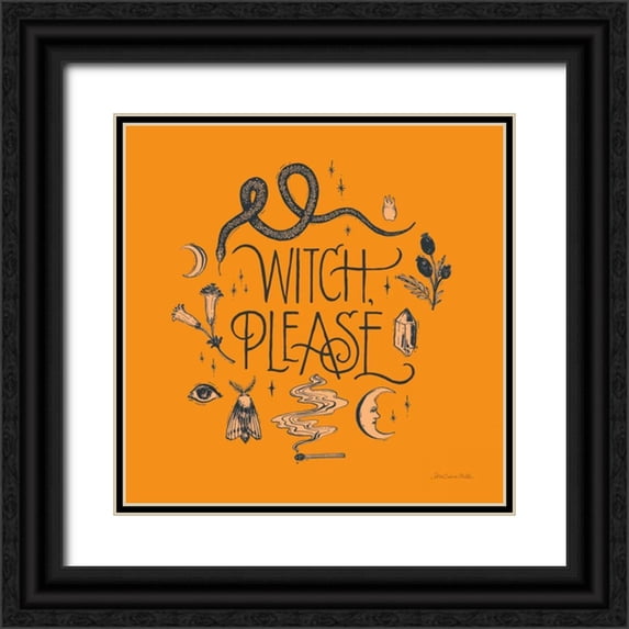Miller, Sara Zieve 20x20 Black Ornate Wood Framed with Double Matting Museum Art Print Titled - Something Wicked IV