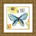 thumbnail image 1 of Miller, Sara Zieve 26x26 Gold Ornate Wood Framed with Double Matting Museum Art Print Titled - Beautiful Butterfly III, 1 of 4