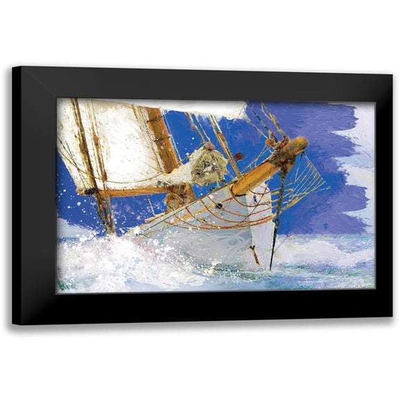 Miller, Savannah 14x11 Black Modern Framed Museum Art Print Titled - Sailing 2