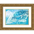 thumbnail image 1 of Miller, Savannah 32x23 Gold Ornate Wood Framed with Double Matting Museum Art Print Titled - South Coast Curls 4, 1 of 4