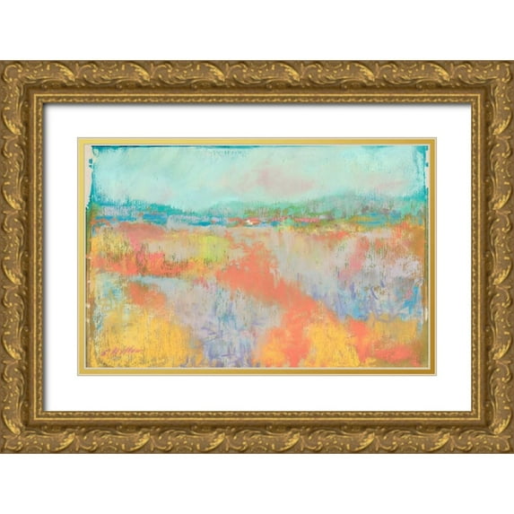 Miller, Sonia 24x17 Gold Ornate Wood Framed with Double Matting Museum Art Print Titled - Dream of the Horizon 1