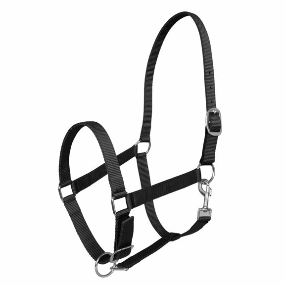 Miller's Adjustable Nylon Halter with Snap and Breakaway Leather