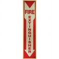 thumbnail image 1 of Miller's Creek Luminous Fire Extinguisher Sign - 1 Each - Fire Extinguisher Print/Message - 4" Width x 16.8" Height - Rectangular Shape - Red Print/Me | Bundle of 2 Each, 1 of 2