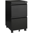 Millerjens 2 Drawer File on Wheels, Home Office Mobile Under