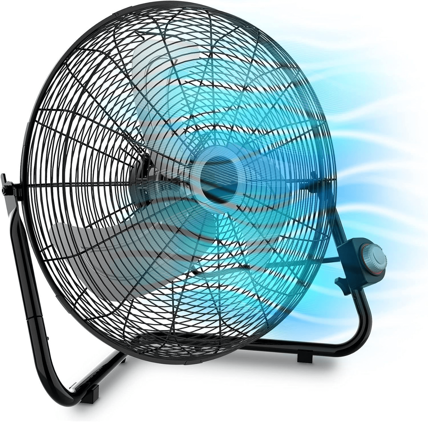 Millerjens 20", High-Velocity Commercial Grade QuickMount, Converts from Floor Wall Mount Fan ...