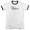 thumbnail image 1 of Millers & Logo Adult Ringer Short Sleeve T-Shirt, White & Black - Medium, 1 of 1