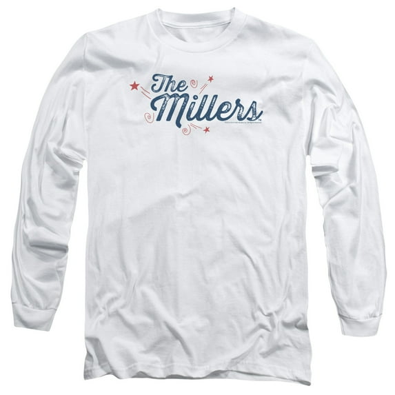 Millers Logo Long Sleeve Adult 18/1 T-Shirt White