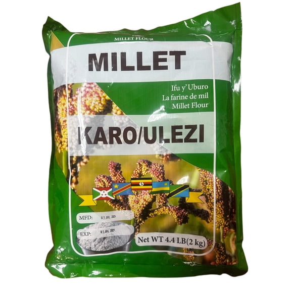 Millet Flour (Karo/Ulezi)  Premium Gluten-Free Ancient Grain Flour for Cooking  Baking!