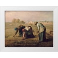thumbnail image 1 of Millet, Jean-Francois 24x19 White Modern Wood Framed Museum Art Print Titled - Gleaners, 1 of 4