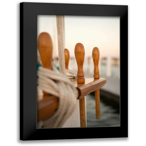 Millet, Karyn 11x14 Black Modern Framed Museum Art Print Titled - Boat Ties