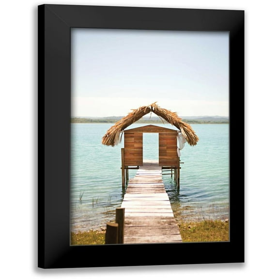 Millet, Karyn 11x14 Black Modern Framed Museum Art Print Titled - Tropical Oasis I