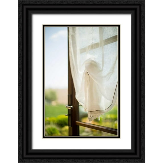 Millet, Karyn 11x14 Black Ornate Wood Framed with Double Matting Museum Art Print Titled - Open Window