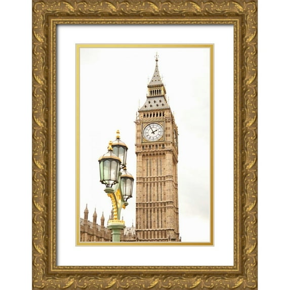 Millet, Karyn 11x14 Gold Ornate Wood Framed with Double Matting Museum Art Print Titled - Big Ben XI