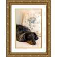 thumbnail image 1 of Millet, Karyn 11x14 Gold Ornate Wood Framed with Double Matting Museum Art Print Titled - Dachshund, 1 of 4