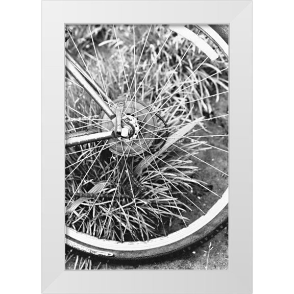 Millet, Karyn 11x14 White Modern Wood Framed Museum Art Print Titled - Bike Spoke