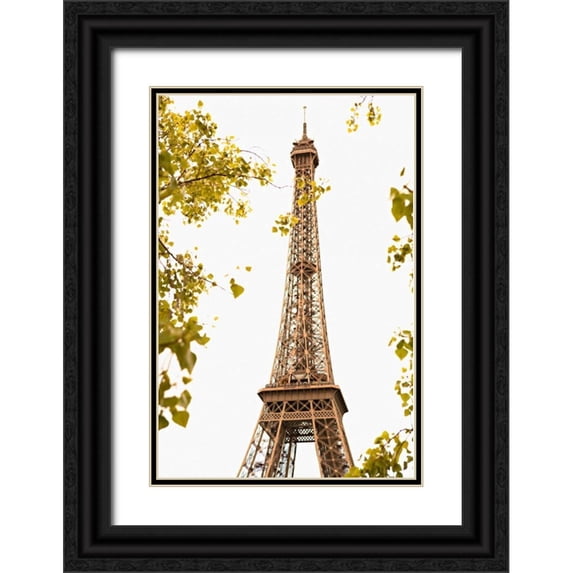 Millet, Karyn 13x18 Black Ornate Wood Framed with Double Matting Museum Art Print Titled - Eiffel Tower II