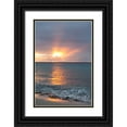thumbnail image 1 of Millet, Karyn 13x18 Black Ornate Wood Framed with Double Matting Museum Art Print Titled - Island Sunset IV, 1 of 4
