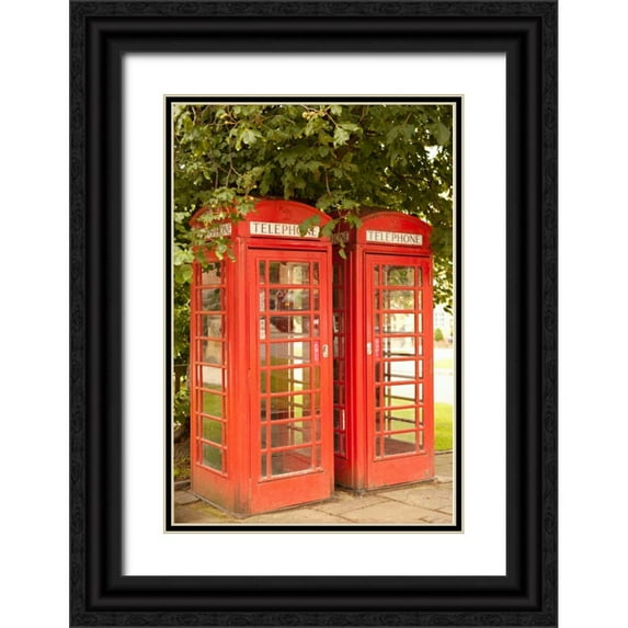 Millet, Karyn 13x18 Black Ornate Wood Framed with Double Matting Museum Art Print Titled - London Calling I