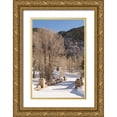 thumbnail image 1 of Millet, Karyn 13x18 Gold Ornate Wood Framed with Double Matting Museum Art Print Titled - Snowy Path, 1 of 4