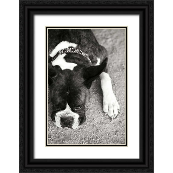 Millet, Karyn 17x24 Black Ornate Wood Framed with Double Matting Museum Art Print Titled - Boxer