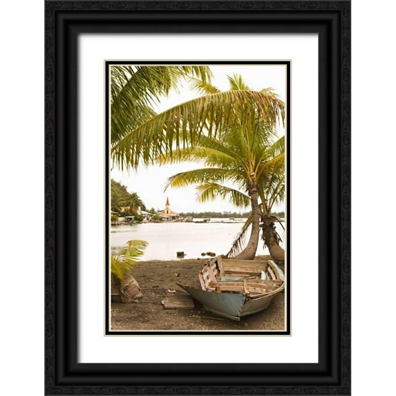 Millet, Karyn 17x24 Black Ornate Wood Framed with Double Matting Museum Art Print Titled - Tropical Oasis III