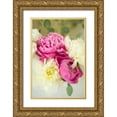 thumbnail image 1 of Millet, Karyn 17x24 Gold Ornate Wood Framed with Double Matting Museum Art Print Titled - Bouquet of Peonies, 1 of 4