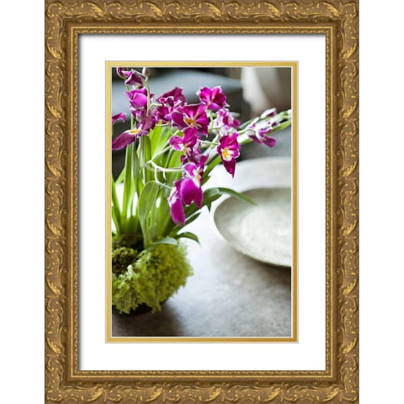 Millet, Karyn 17x24 Gold Ornate Wood Framed with Double Matting Museum Art Print Titled - Orchid III