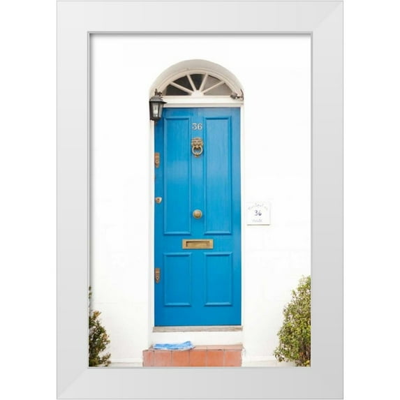Millet, Karyn 17x24 White Modern Wood Framed Museum Art Print Titled - Blue Door