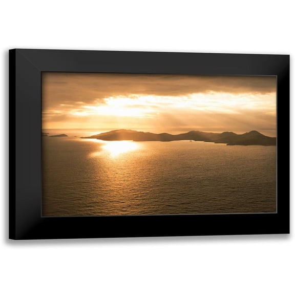 Millet, Karyn 18x13 Black Modern Framed Museum Art Print Titled - Island Sunset I