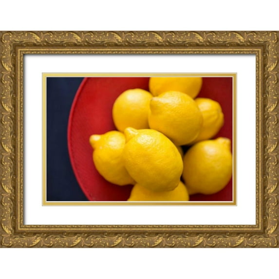 Millet, Karyn 18x13 Gold Ornate Wood Framed with Double Matting Museum Art Print Titled - Lemons II