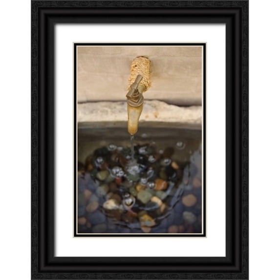 Millet, Karyn 23x32 Black Ornate Wood Framed with Double Matting Museum Art Print Titled - Faucet II