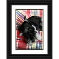 thumbnail image 1 of Millet, Karyn 23x32 Black Ornate Wood Framed with Double Matting Museum Art Print Titled - Schnauzer, 1 of 4