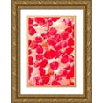 thumbnail image 1 of Millet, Karyn 23x32 Gold Ornate Wood Framed with Double Matting Museum Art Print Titled - Pink Petals Abstract, 1 of 4