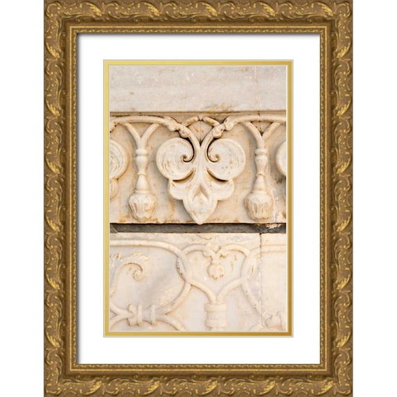 Millet, Karyn 23x32 Gold Ornate Wood Framed with Double Matting Museum Art Print Titled - Stonework Detail I