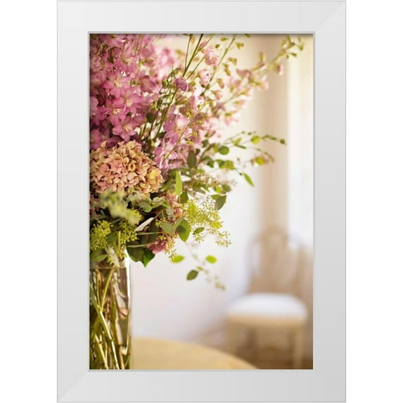 Millet, Karyn 23x32 White Modern Wood Framed Museum Art Print Titled - Spring Bouquet II