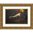 thumbnail image 1 of Millet, Karyn 24x17 Gold Ornate Wood Framed with Double Matting Museum Art Print Titled - Koi III, 1 of 4